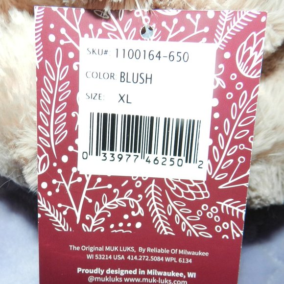 Muk Luks Women's Solid Fur Bootie Slippers Plush Pink XL NWT/NEW - Picture 11 of 15